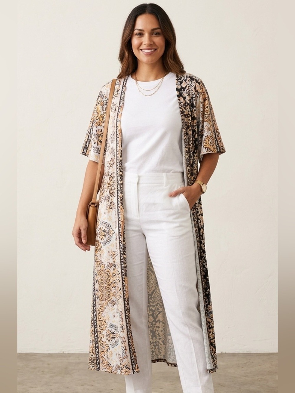 Judith March Open Cardigan Large Kimono Duster Festival Boho Cottagecore Fall